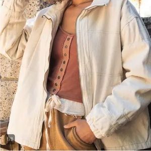 Pol brand off white warm jacket size small/medium